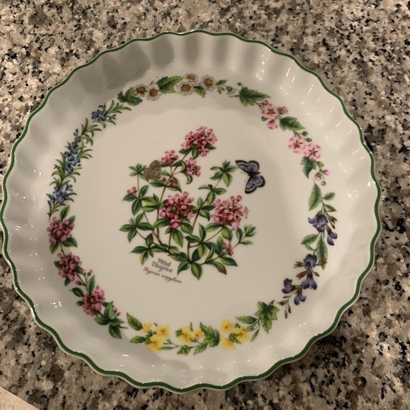 Royal Worcester Other - Royal Worcester Porcelain Quince Dish Worcester Herbs Pattern Thyme EUC